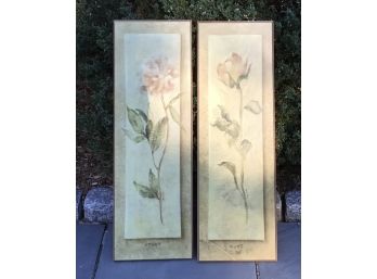 Peony & Rose Panel Artwork, Made In Canada