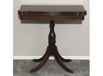 Antique Mahogany Manhattan NY Style Table, Claw Feet