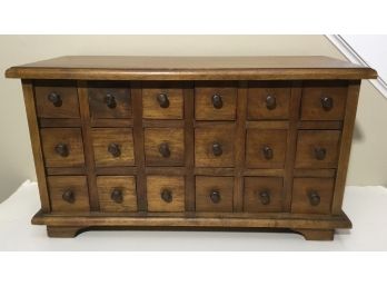 Vintage 18 Drawer Apothecary Cabinet