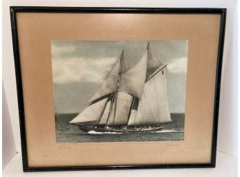 Vintage J. E. Knickle 'Bluenose' Framed Photograph (Maritime Photographer)
