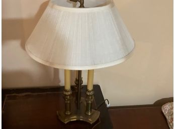Vintage (1950's) Table Lamp With Shade Brass Base