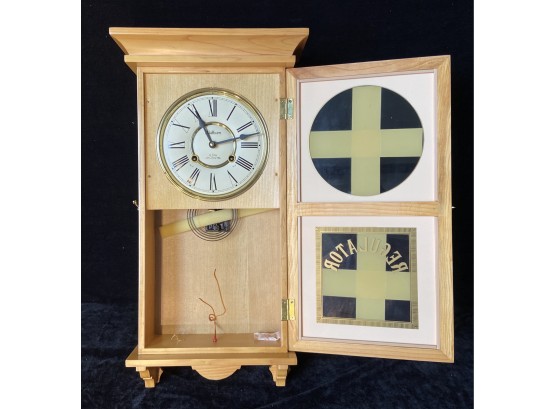 New In Box Waltham Thirty One Day Key Wind 'Manor' Regulator Wall Clock