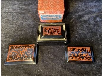 Three Lacquer Nesting Boxes