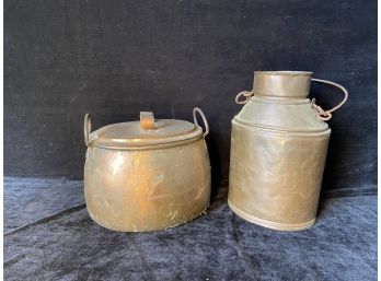 Two Antique Copper Vessels