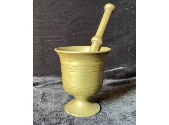 Heavy Brass Mortar And Pestle