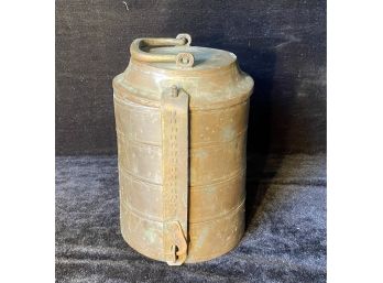 Antique Copper Stacking Lunch Carrier