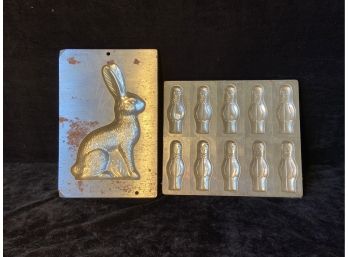 Two Heavy Metal Candy/Wax Molds