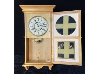 New In Box Waltham Thirty One Day Key Wind 'Manor' Regulator Wall Clock