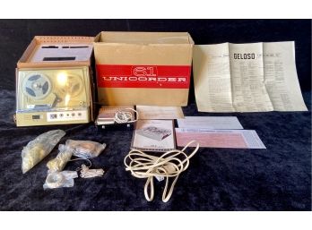 Vintage Standard Radio Corporation Unicorder 61 Small Reel To Reel Recorder