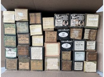34 Vintage Piano Rolls By Mixed Brands.  (#17)