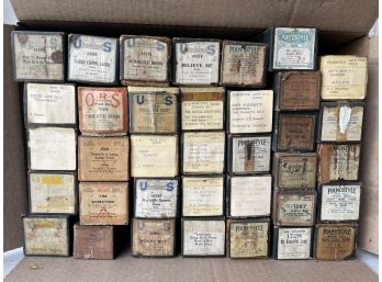 36 Vintage Piano Rolls By Mixed Brands.   (#25)