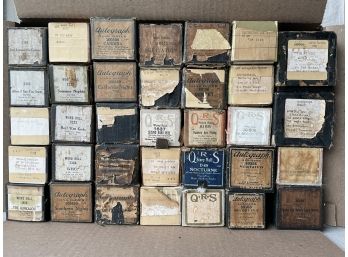 34 Vintage Piano Rolls By Mixed Brands.  (#18)