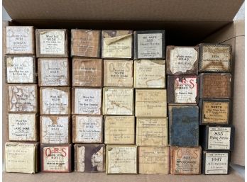 34 Vintage Piano Rolls By Mixed Brands.  (#28)