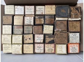 33 Vintage Piano Rolls By Mixed Brands.  (#13)