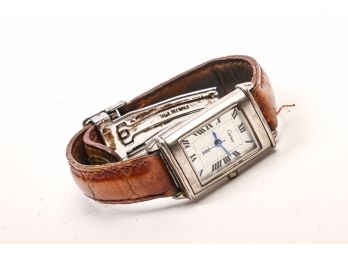 Cartier Watch With Leather Band