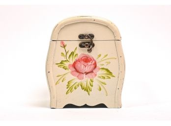 Floral Painted Jewelry Box