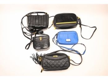Collection Of Five Evening Bags With Gold Details
