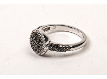 Sterling Silver & Marcasite Ring, Size 6