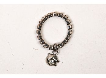 Dolphin Charm Ring, Expandable Size 3-4