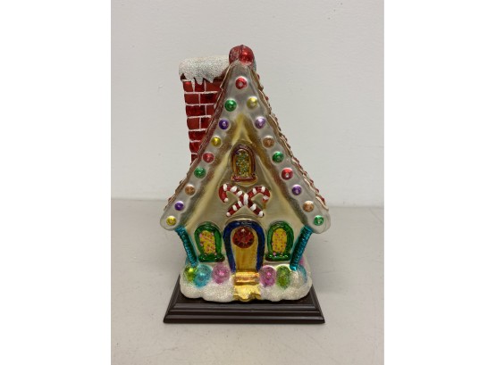 Thomas Pacconi Blown Glass Christmas Gingerbread House