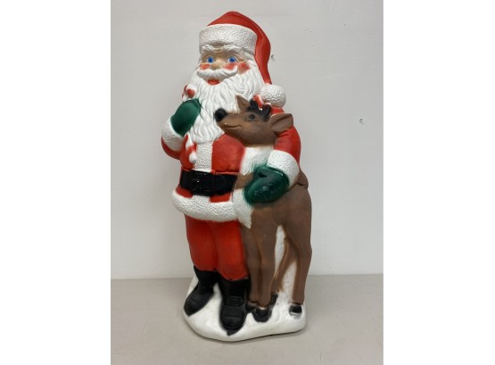 TPI 40' Santa With Reindeer Christmas Blow Mold