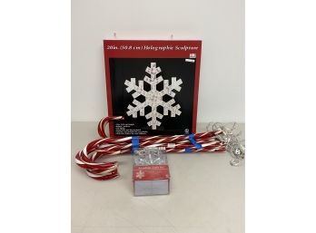 Snowflake And Candy Cane Lights