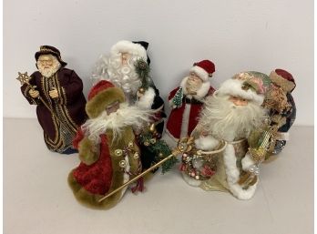 Assortment Of Santa Tree Toppers