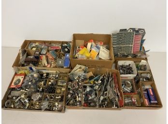 Huge Assortment Of Vintage TV And Radio Repair Parts
