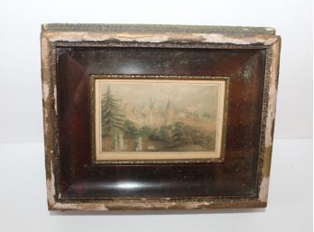Beautiful Antique Framed Print Of Balmoral Castle