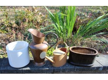 Intresting Collection Of Planters & Watering Can