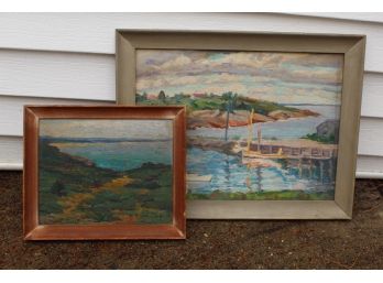 Pair Of Beautiful Signed Paintings By Katharine Lovell