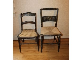 Beautiful Pair Of Painted Chairs