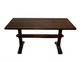 Vintage Solid Wooden Trestle Table