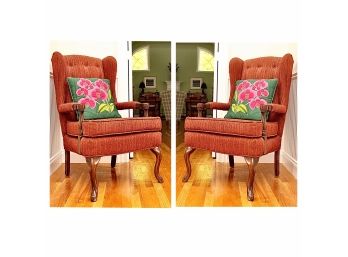 Pair Of Clayton Marcus Accent Chairs
