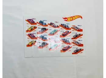 2021 Limited Edition Hot Wheels Stamp Sheet  - 20 Stamps