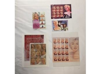 Lot Of Marilyn Monroe Mint Stamp Sheets