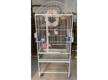 Bird Cage On Rolling Stand #2