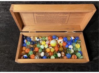 Box Of Vintage Marbles