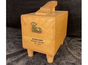 Esquire De Luxe Shoe Valet Wooden Shoe Shine Kit