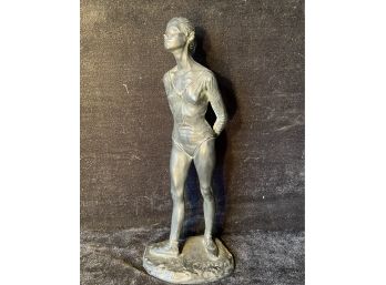 Cast Sculpture Of A Ballet Dancer By Cipriano