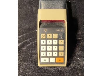 Vintage Texas Instruments Data Math Electric Hand Held Calculator