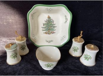 Lenox And Spode Holiday Dinner Table Pieces