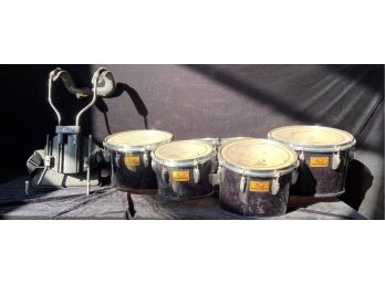 Pearl Six Drum Marching Percussion Set With Marching Carry Harness