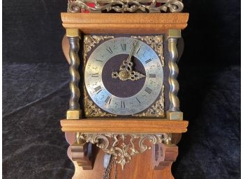 Vintage Wuba 1950's Dutch Regulator Wall Clock