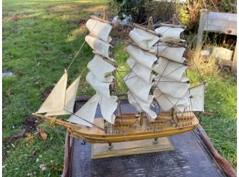Three Mast Wooden Model Ship