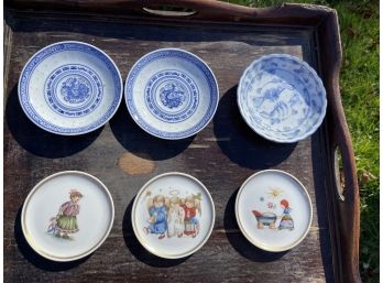 Collection Of Miniature Hummel And Chinese Plates