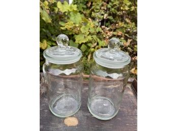 Set Of Ravenhead Glass Canisters