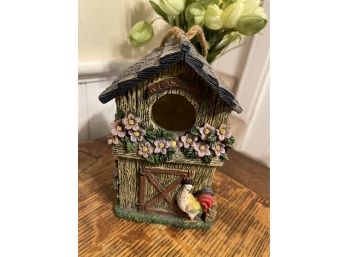 Whimsical Birdhouse With Rooster