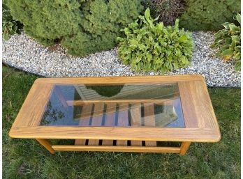 Oak And Glass Coffee Table