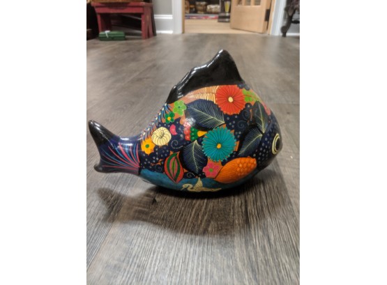Ceramic Fish In Japanese Art Style